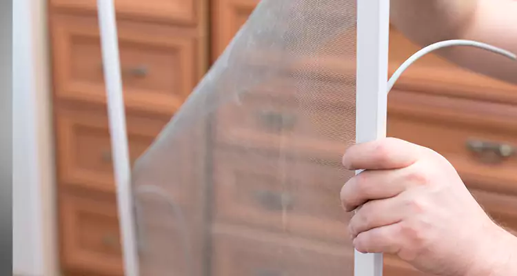 Privacy Mesh Screen Door Installation in Bonita Springs, FL
