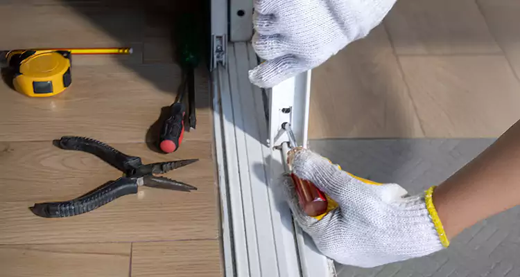 Backyard Sliding Door Track Repair in Bonita Springs, FL